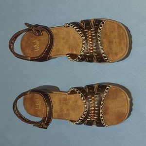 Vintage TKS Beaded Brown Sandal..